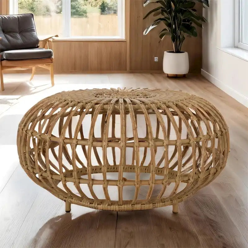 29.5 Wicker Coffee Table