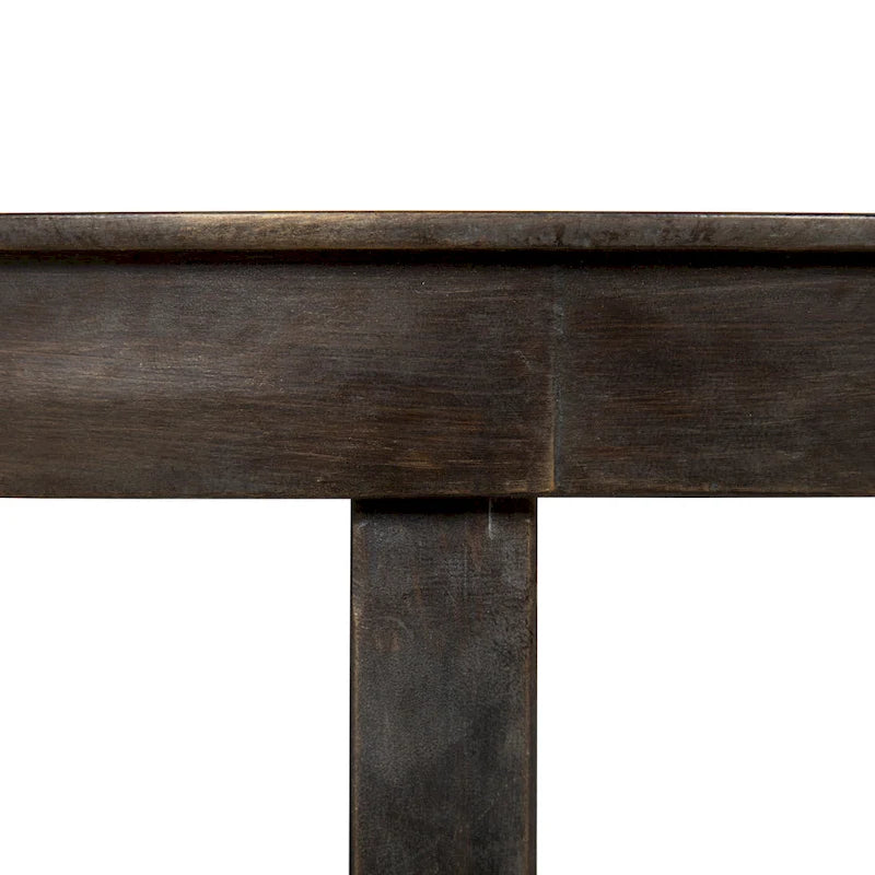 28-Inch Round Coffee Table with Cross Base