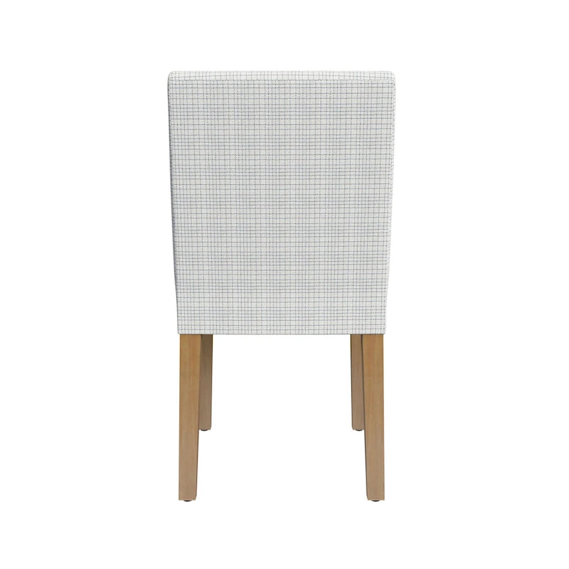Upholstered Dining Chair with Spring Seat and Hardwood Legs