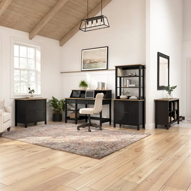 60-Inch L-Shaped Computer Desk with Storage and Organizer