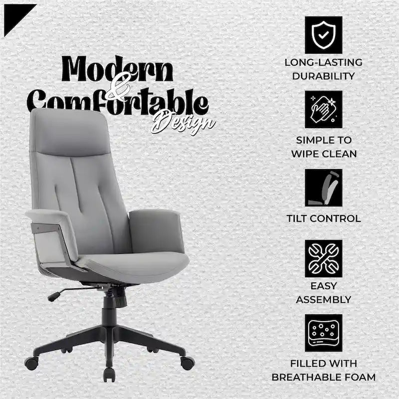 Ergonomic High-Back Office Chair with Lumbar Support