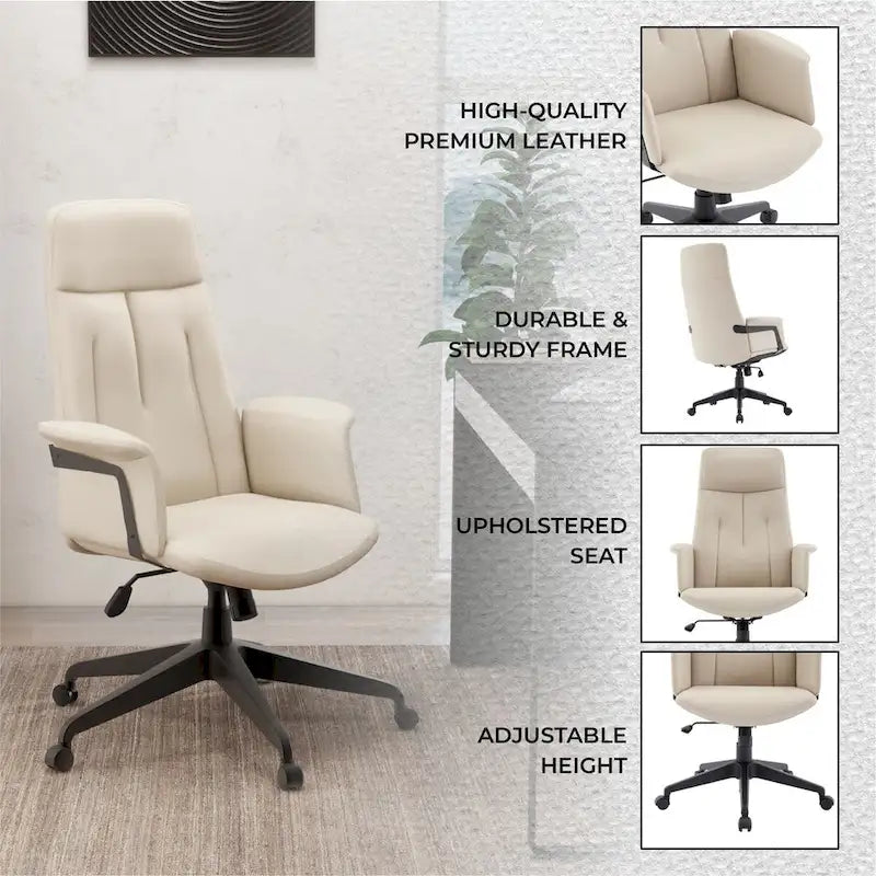 Ergonomic High-Back Office Chair with Lumbar Support